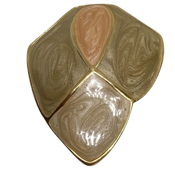 VTG Enamel Pierced Earrings - Picture 3 of 7